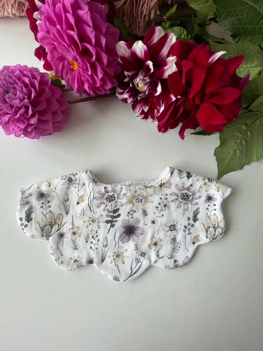 Scalloped Bibs- Vintage Florals