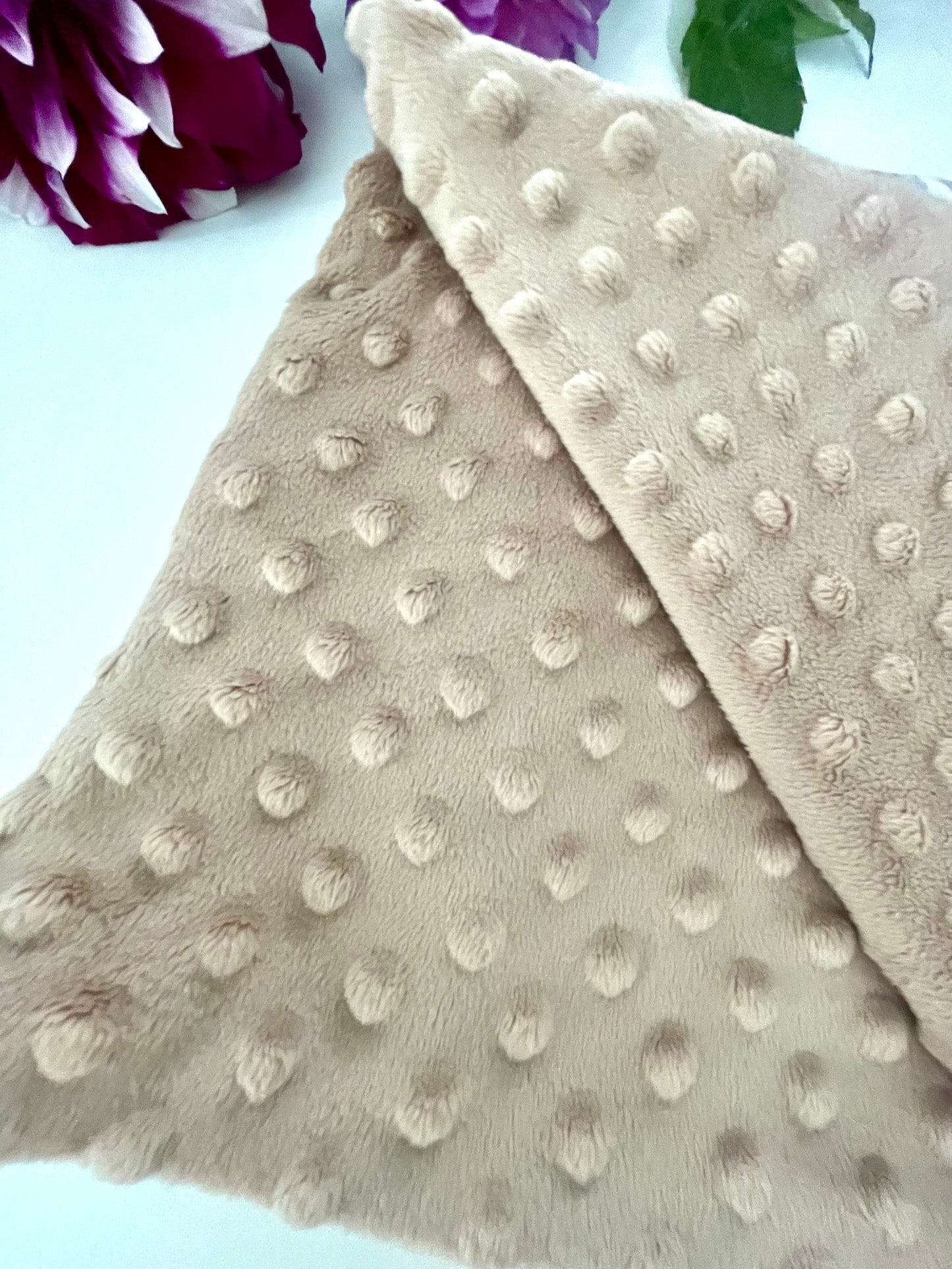 Baby Pram Blanket-Blush & Star Flowers