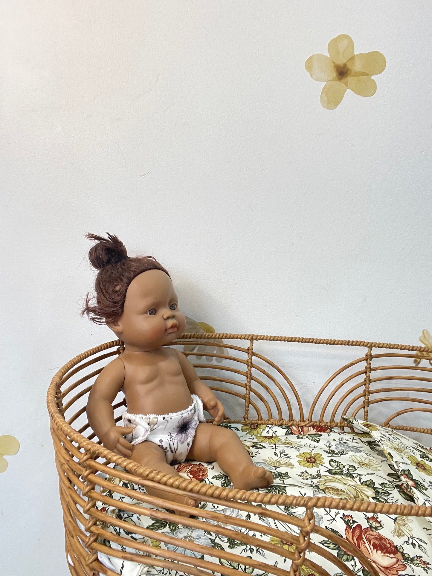 Doll Bedding Set- Vintage Flowers